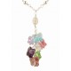 Collier Argent 925 Grappe Papillon Cristal de Swarovski