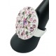 Bague Argent 925 et Cristal de Swarovski Etoile Rose