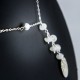 Collier Argent 925 Lune et Pierre de Lune