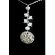 Collier Argent 925 Lune et Pierre de Lune