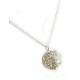 Pendentif Argent 999 Perle Filigrane sertie de Zircon