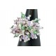 Bague Argent 925 et Grappe Cristal de Swarovski Vert et Violet