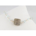 Bracelet Argent 925, Topaze et Labradorite