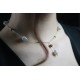 Collier Argent 925 Coeur Cristal de Swarovski Gris