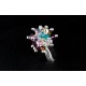 Bague Argent 925 Grappe Cristal de Swarovski