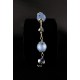 Bracelet Argent 925, Cristal de Swarovski Gris et Bleu