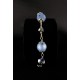 Bracelet Argent 925, Cristal de Swarovski Gris et Bleu