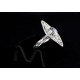Bague Argent 999 FIligrane et Serti Zircon lavande