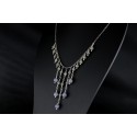 Collier Argent 925 Cascade Labradorite et Tanzanite