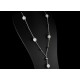 Collier Argent 925 Coeur Cristal de Swarovski Gris