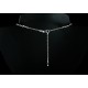 Collier Argent 925 Coeur Cristal de Swarovski Gris