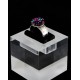ague Argent 925, Cristal de Swarovski Vert Violet et Rose