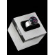 ague Argent 925, Cristal de Swarovski Vert Violet et Rose