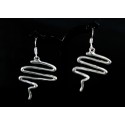 Boucles d'oreille Esquisse Argent 999