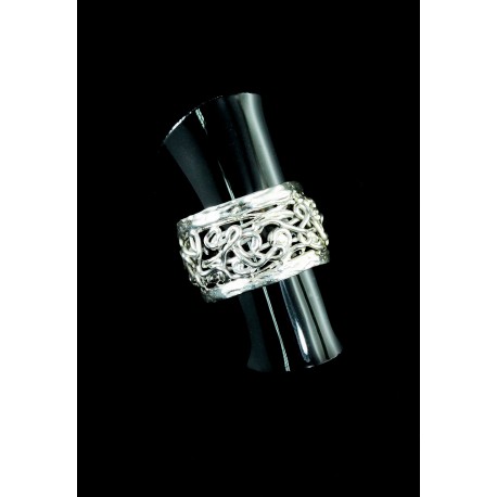 Bague Large Filigrane Argent 999