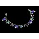 Bracelet Argent 925 et Cristal de Swarovski Coeur Violet