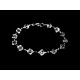 Bracelet Argent 925, Cristal de Roche et Hématite