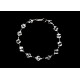 Bracelet Argent 925, Cristal de Roche et Hématite