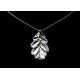 Collier Feuille de Chêne Argent 999 sur chaîne Argent 925