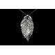 Collier Feuille de Charme Argent 999 sur chaîne Argent 925