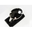 Bague Argent 925 et Agate noire