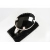 Bague Argent 925 et Agate noire