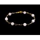 Bracelet Gold Filled, Morganite et Quartz fumé