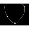 Collier Gold Filled, Cristal de Roche, Améthyste et Grenat