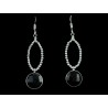 Boucles d'oreille Argent 925 et Onyx noir