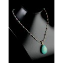Collier Gold Filled, Améthyste, Apatite et Howlite Turquoise