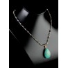 Collier Gold Filled, Améthyste, Apatite et Howlite Turquoise