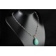 Collier Gold Filled, Améthyste, Apatite et Howlite Turquoise