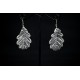 Boucles d'oreille Argent 999 Feuilles de Chêne