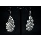 Boucles d'oreille Argent 999 Feuilles de Chêne