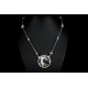 Collier Argent 999 Arbre de Vie, Quartz rutile et Cristal de Roche