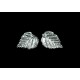 Boucles d'oreille Argent 999 Feuilles de Bouleau (moyennes)